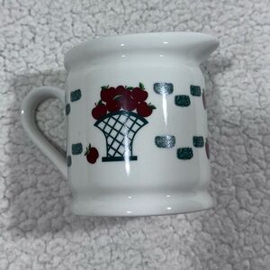 Vintage 90’s GEI Apple Creamer Basket Farm Country Mini Pitcher